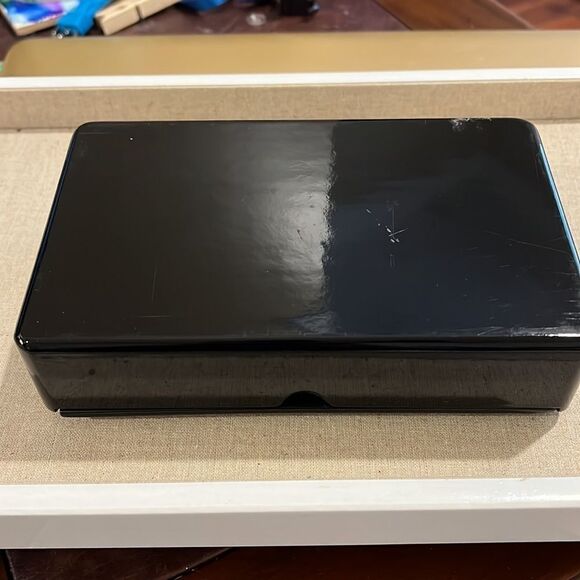 Korean Handmade Jewelry Box Green and Black with bird inlay - Picture 3 of 7